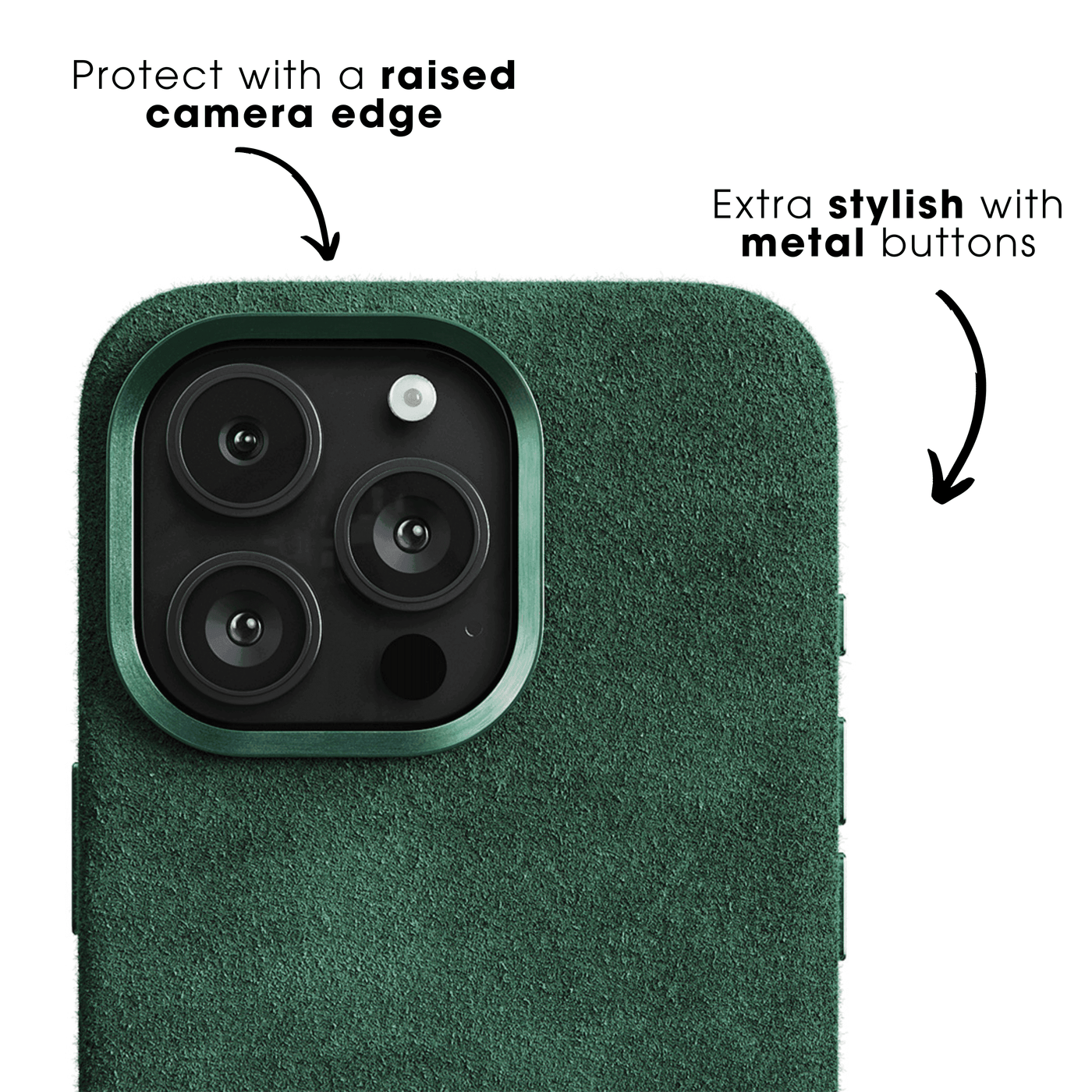 iPhone 16 Pro Max - Alcantara Case- Eclipse Green
