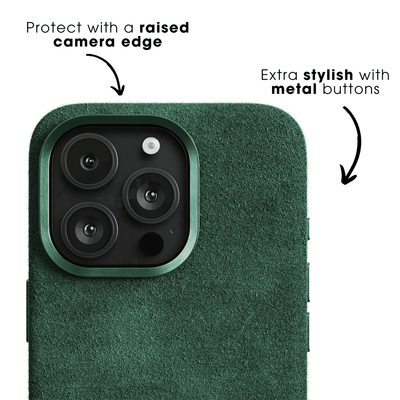 iPhone 16 Pro Max - Alcantara Case- Eclipse Green