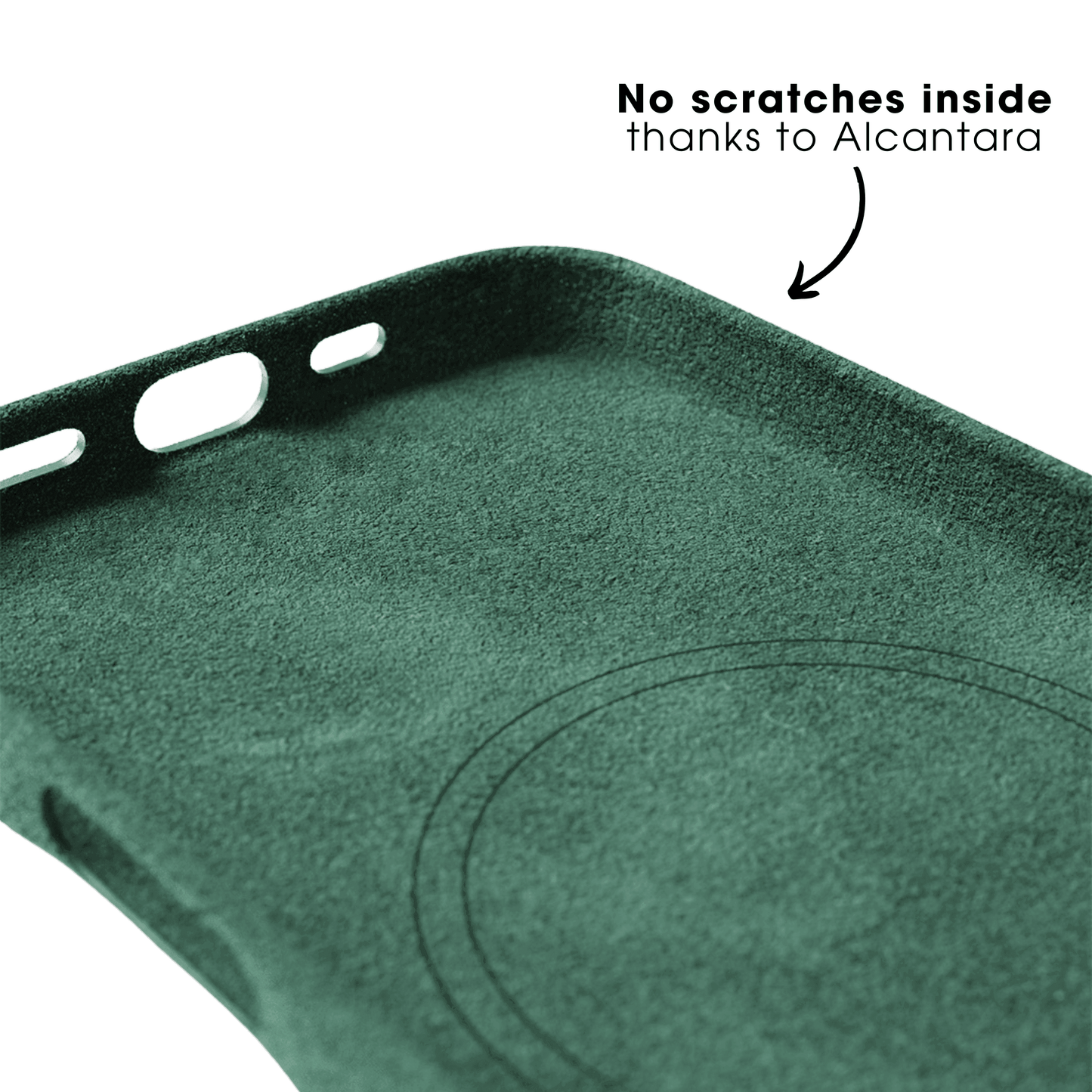 iPhone 16 Pro Max - Alcantara Case- Eclipse Green