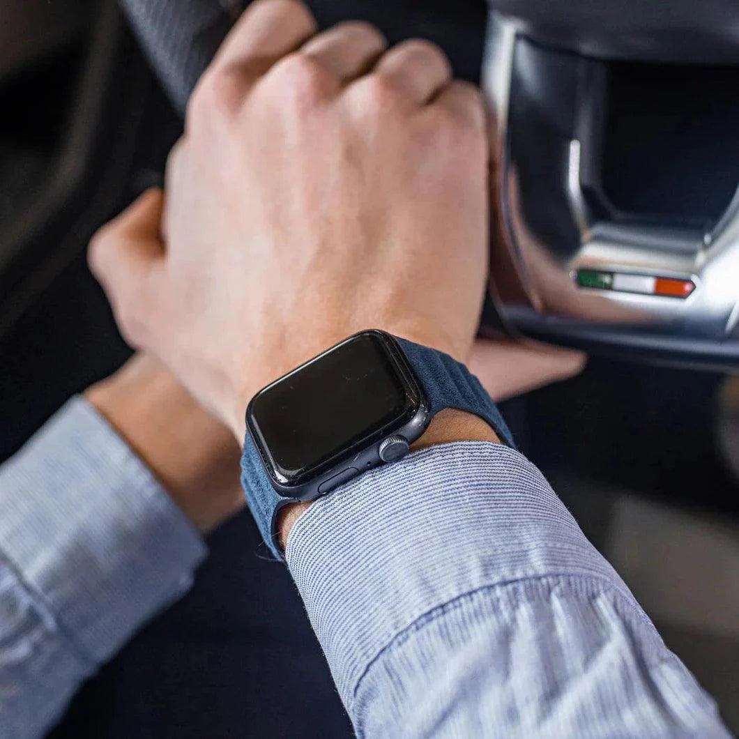 Alcantara Apple Watch Band - Deep Ocean