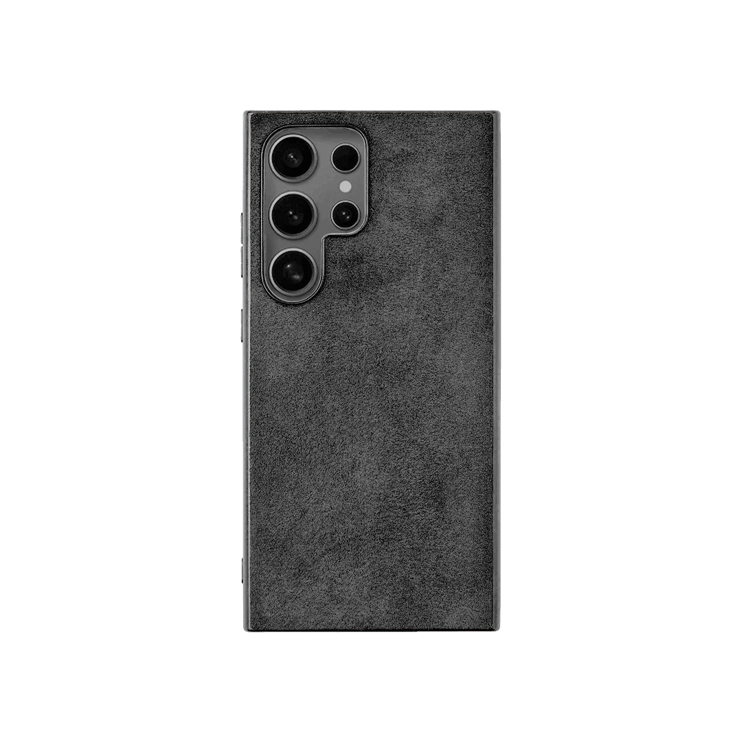 Samsung Galaxy S24 Ultra - Alcantara Back Cover - Midnight Black