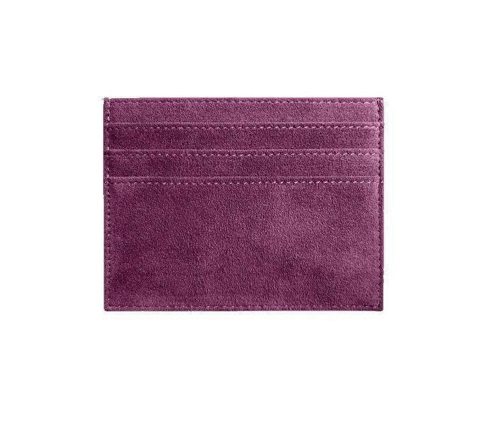 Alcantara Card Wallet - Midnight Black
