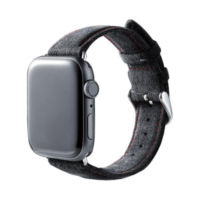 Alcantara Apple Watch Band With Buckle - Deep Ocean