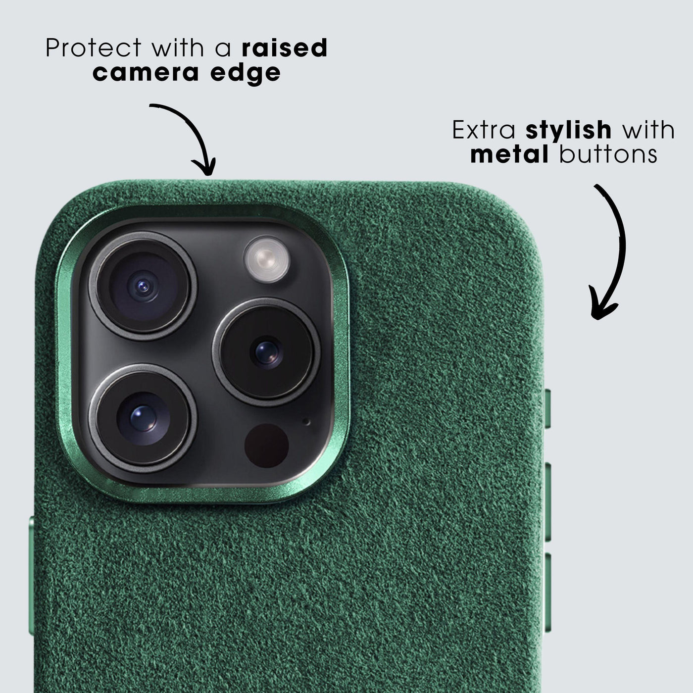 iPhone 13 Pro Max - Alcantara Case - Eclipse Green