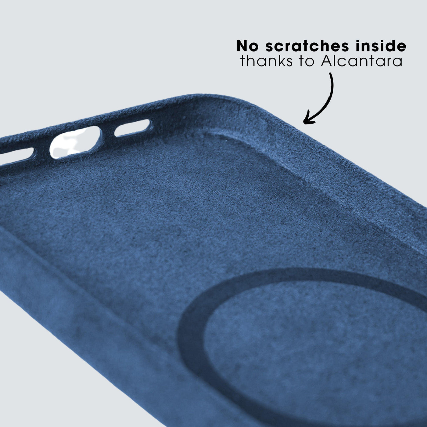 iPhone 15 Pro - Alcantara Case - Deep Ocean