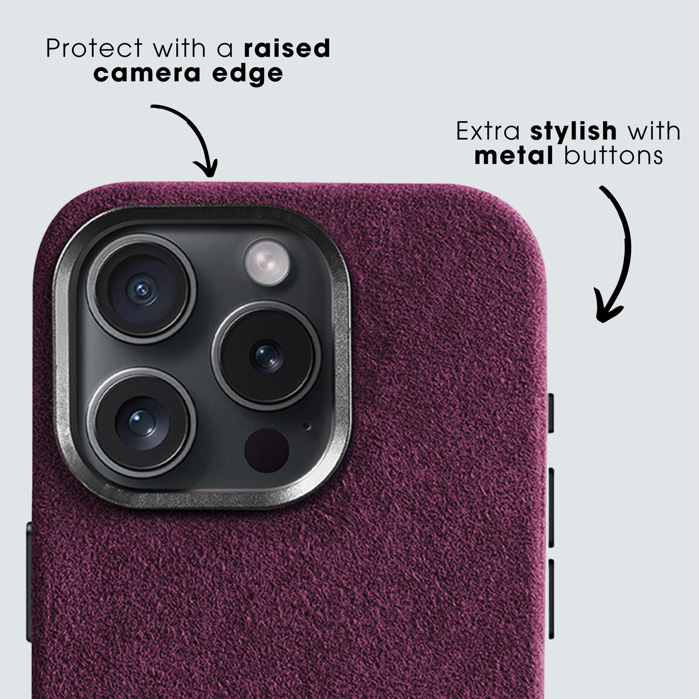 iPhone 15 Pro Max - Alcantara Case - Purple Haze