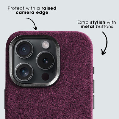 iPhone 15 Pro Max - Alcantara Case - Purple Haze