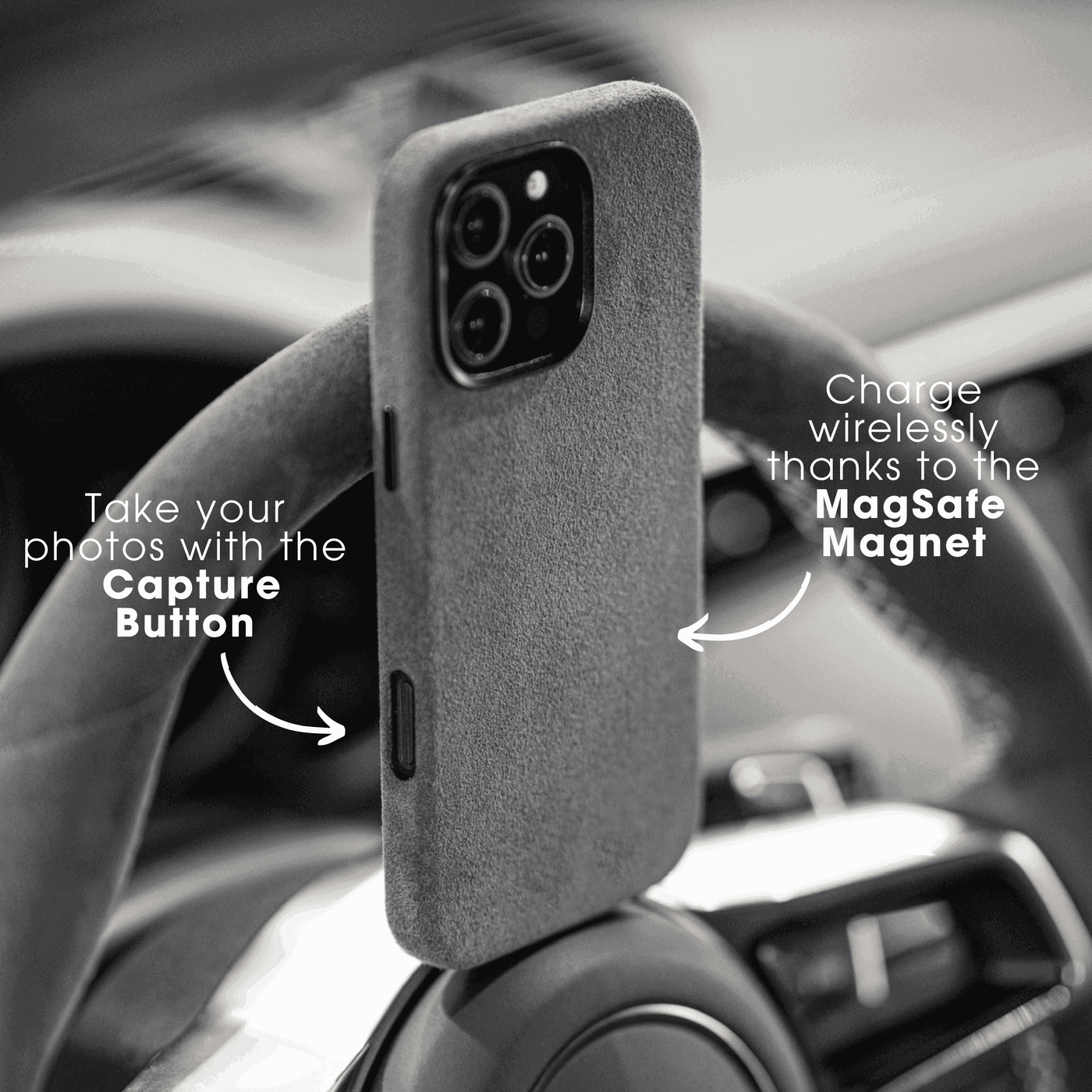 iPhone 16 Pro Max - Alcantara Case - Midnight Black